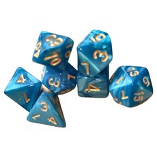 Sun & Dream 桌遊塔羅多面骰子7件組, DT7, 1套