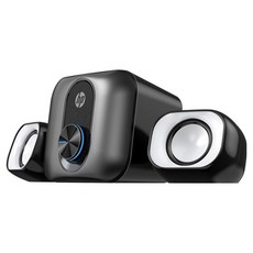 hp 惠普 2.1聲道電腦USB迷你小音箱音響喇叭, 黑色, DHS-2111S