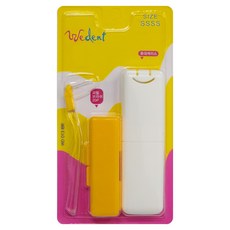 WEDENT 威登 攜帶式牙間刷 補充型 SSSS 21入 + 微笑攜帶盒 + 補充收納盒, 1套, 0.5mm