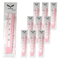 ASCENDING 오버그립 배드민턴라켓 그립 테이프, 라이트핑크, 10개