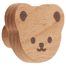 KODACHIEF 俐落抽屜把手 實心櫸木, 小熊, 1個