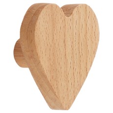 KODACHIEF 俐落抽屜把手 實心櫸木, 愛心, 1個