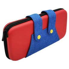 DAEHAN MOL 任天堂 Switch 2 保護殼 收納包 便攜包 遊戲卡匣收納盒, 1個, NS2-P007, 瑪利歐紅