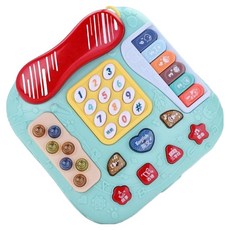 多功能早期教育兒童電話車故事機 T1, 1個, 柑碧綠