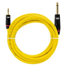 HDtop 3.5 立體聲 TO 5.5 單聲道連接線 2m, 黃色, 1個, HT-TP2225