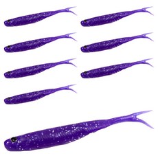다미끼 슬릿쵸비 루어미끼 127mm 8p, 420 PURPLE SILVER, 9.5g, 1개