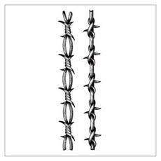 gelluna 半永久黑色荊棘鏈條圖案手臂大腿指甲花紋身刺青貼紙, T-245, 1個