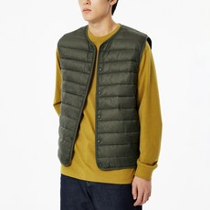 JAJU 男女通用輕量羽絨填充背心