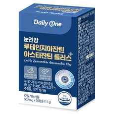 Daily One 眼睛保健葉黃素玉米黃素蝦紅素Plus, 1個, 30片