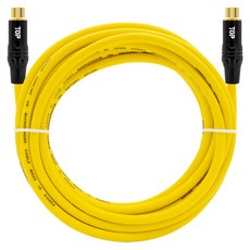 HDtop RCA 母對母 FF 延長線 3m, 黃色, 1個, HT-TP2616