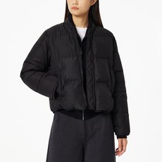 JAJU 女性中長款鋪棉飛行員夾克