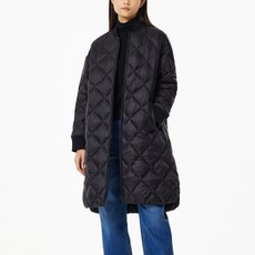 JAJU 女款中長版羽絨填充長版夾克