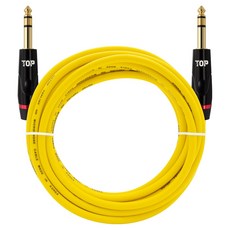 HDtop 韓國製 5.5 立體聲 TRS 音源線 5m, 黃色, HT-TP2343, 1個