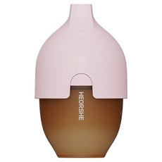 HE OR SHE 寬口矽膠仿母乳奶瓶, 粉色, 1個, 160ml