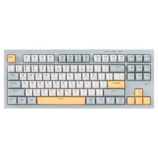 g-clicker OfficePro OPK50 Silence M RGB 87鍵 靜音有線 80%鍵盤, 海軍藍 CR1, 製造商軸