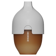 HE OR SHE 寬口矽膠仿母乳奶瓶, 灰色, 1個, 160ml