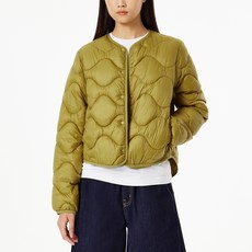 JAJU 女款口袋輕量羽絨填充外套