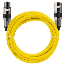 HDtop 韓國製 XLR 公母麥克風延長線 40m, 黃色, 1個, HT-TP2393