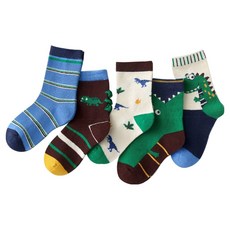 IBboom 男童暴龍公園襪子5件組 F164