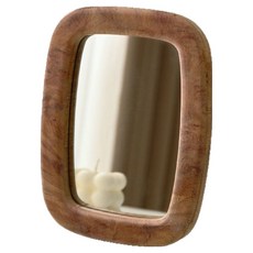 썸즈마인 高級原木化妝台桌鏡, 方形