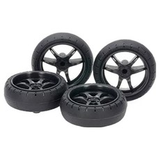 TAMIYA 田宮 大徑低摩擦桶胎 31mm + V Sport 碳纖維輪框 100 x 210 x 30 mm 套組 15546