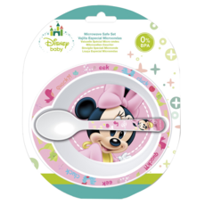 Disney 迪士尼 米妮餐具玩具組, 粉色, 1套, 碗 + 湯匙
