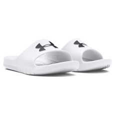 Under Armour 安德瑪 男女款 CORE PTH 拖鞋 3021286-100, 白色, 23cm