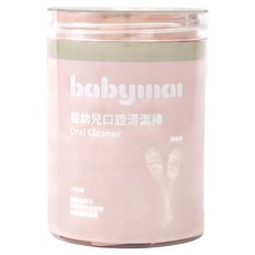 BABYMAI 寶寶買 口腔清潔棒 螺旋款, 白色, 1個, 30個裝