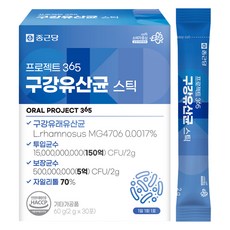 Chong Kun Dang 鍾根堂 Pharm Project 365 口腔益生菌條 30入, 1個, 60g