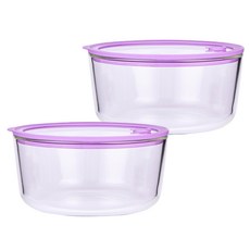 레벤쿠첸 브리드 내열 강화유리 밀폐용기, 2개, 1.65L