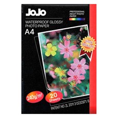 다다 고광택 사진 인화지 프린팅 포토용지 240g, A4, 20개