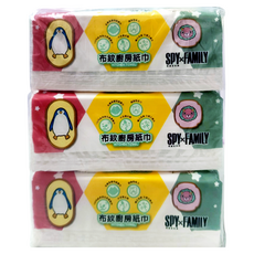 宜客 間諜家家酒 布紋廚房紙巾, 3個裝, 1組