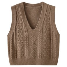 Sonio 女款經典麻花針織背心