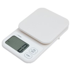 dretec 大螢幕廚房電子秤, 1kg, KS-634, 象牙白