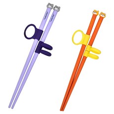 큐트미 교정 젓가락 2종 세트 MP567, 고양이, 강아지, 1세트