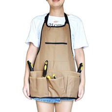 Malltoday 我什麼都有 工作圍裙, 1個, 01 棕色