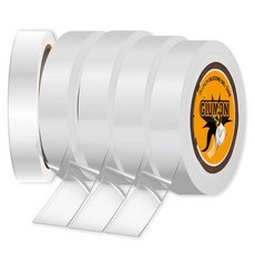 Glumon 無痕超強力矽膠透明凝膠奈米雙面膠帶 10mm x 2m, 單一顏色, 5個