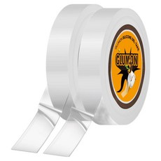 Glumon 無痕超強力矽膠透明凝膠奈米雙面膠帶 10mm x 2m, 單一顏色, 2個
