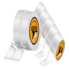 Glumon 無痕超強力矽膠透明奈米雙面膠帶 10mm x 3m, 單一顏色, 7個