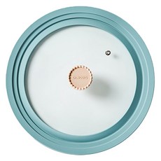 Dr.HOWS 新 多功能玻璃鍋蓋 24 / 26 / 28 薄荷藍, 1個, 28cm