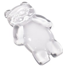 CASHCOO 투명 젤리곰 편안한 손목패드, 화이트, 1개