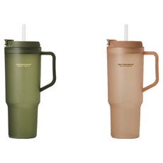 에스테반호프 저스트 콜드컵 2종 세트, 저스트카키, 탄 브라운, 1200ml, 1세트