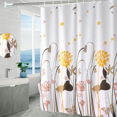 KODACHIEF 인테리어 욕실 샤워부스 화장실 일상감성 샤워커튼, 오텀, 1개