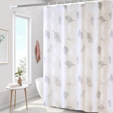 KODACHIEF 室內設計 浴室 淋浴間 廁所 日常感性 浴簾, 1個, 葉子
