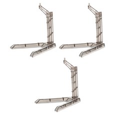 Herbzen 變形金剛展示架 鋼彈裝飾支架 V形底座, 黑色, 3個