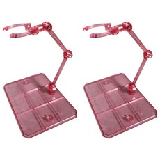 Herbzen 變形金剛 鋼彈 模型 展示支架, 2個, 透明粉