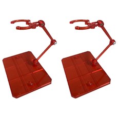 Herbzen 變形金剛 鋼彈 模型 展示支架, 2個, 透明紅