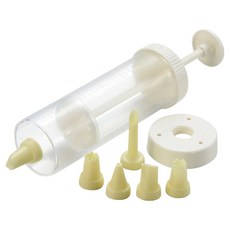 Cakeland 日本擠奶油餅乾花嘴瓶 6花嘴, 1套