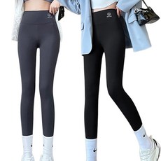 MEICHEL 女性提臀高腰無Y區尷尬線緊身褲 10887 2件組