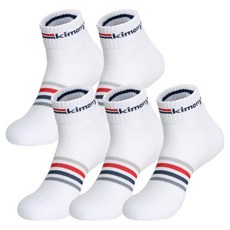 키모니 남성용 스포츠양말 중목 KSS501, M7, 5개